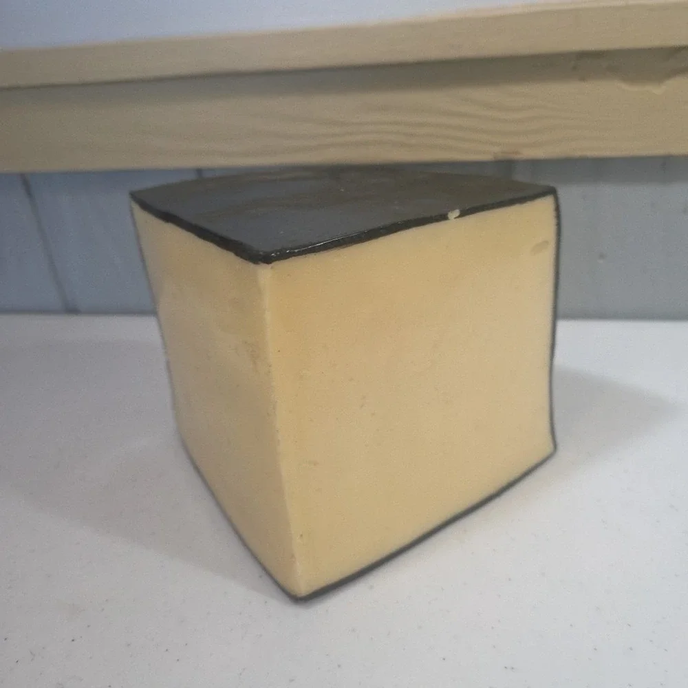 Realistic Faux Fake Wax Cheddar Cheese Wedge Deli Display Stage Movie Prop Toy